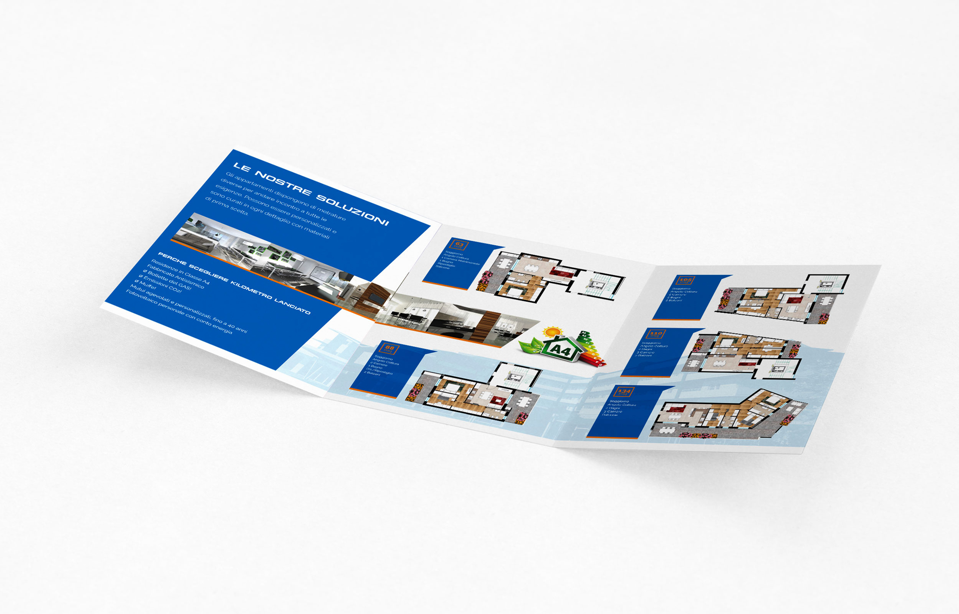 Leaflet Mockup - 3 x A4 mm